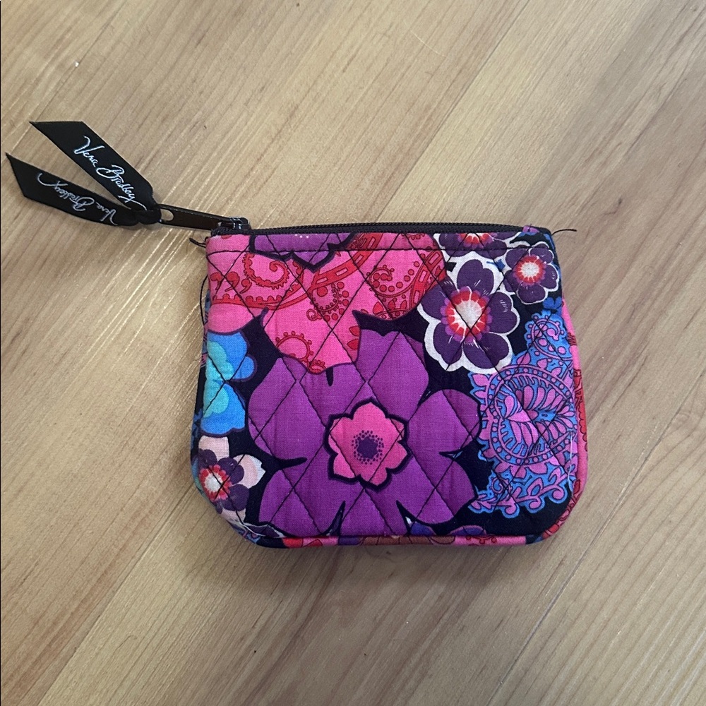 Vera Bradley Pink and Purple Floral Pouch